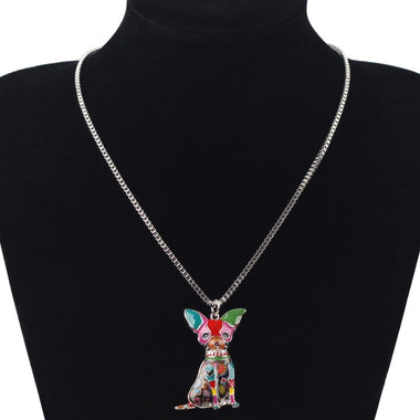 Lovely Enamel Beagle Necklace