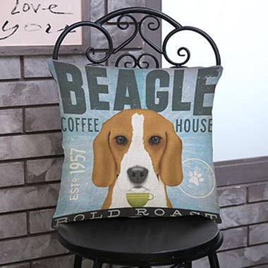 Beagle Print Pillow Case